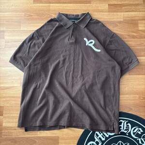 Rocawear Men's Brown Polo Shirt with Embroidered Logo